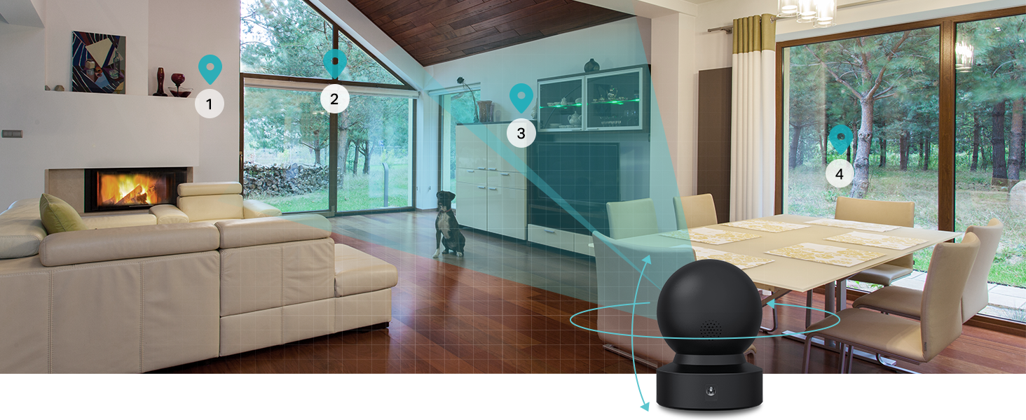 Kasa Smart Pan Tilt Indoor Security Camera