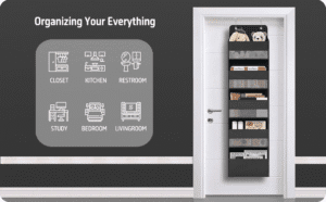 Over Door Organizer with 5 Large Pockets