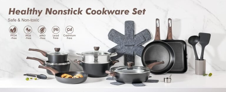 SENSARTE Nonstick Cookware Set Review- Healthy, Non-Toxic, and Perfect for Everyday Cooking